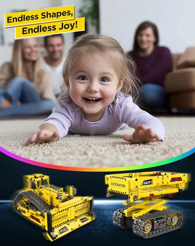 Vista 6 de okk STEM Robot Toys para niños 8-12, kit de juguetes de construcción programables RC 5 en 1 5-in-1 STEM robot kit with APP & remote control, DIY