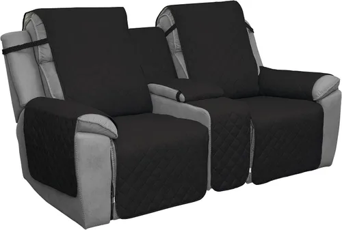 Vista 9 de Easy-Going - Funda reclinable con consola, funda de sofá reversible para sala de estar, funda de sofá dividida para cada asiento con correas