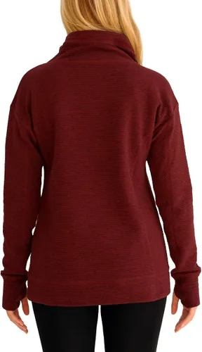 Vista 3 de Kirkland Signature - Suéter de cuello alto falso para mujer (rojo, XXL), Rojo
