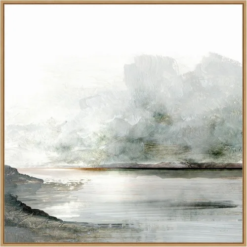 Vista 20 de Amanti Art Lienzo enmarcado para pared, 16 x 16 Ebb por Dan Hobday, lienzo enmarcado para pared, obras de arte de paisajes, decoración tradicional