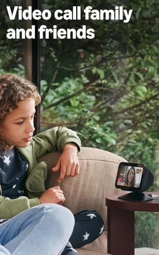 Vista 8 de Amazon Echo Show 5 (modelo más reciente), Pantalla inteligente con 2x bajo y sonido claro, Carbón