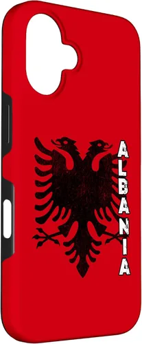 Vista 3 de iPhone 16 Albanian Flag Of Albania Double Eagle Flamuri Shqiperia Case