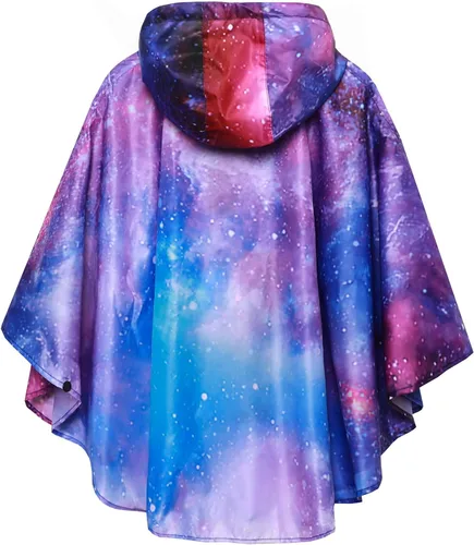 Vista 2 de Chaqueta ligera de poncho de lluvia para niños, impermeable, abrigo impermeable