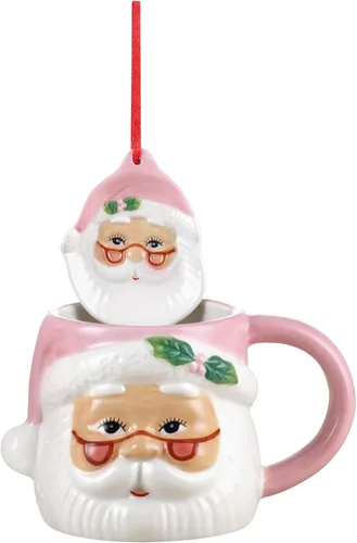 Vista 12 de Taza de muñeco de nieve de 16 oz Papá Noel