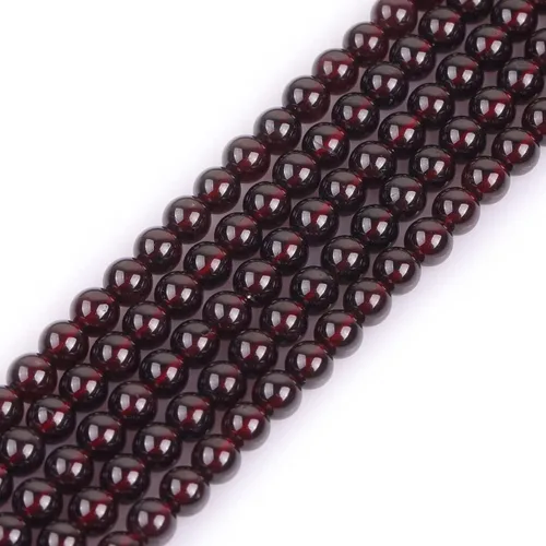 Vista 135 de GEM-Inside - 95 cuentas AA color morado oscuro de amatista de 15 pulgadas por hebra con agujero, piedras preciosas naturales y cuentas de cristal