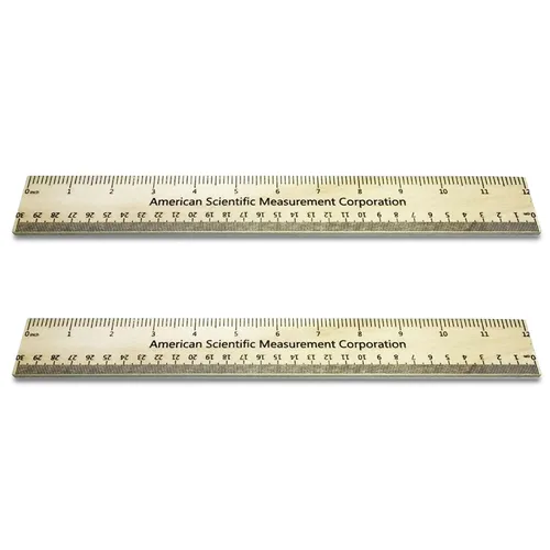 Vista 8 de Regla de truco, 2 piezas, broma de mejora de tamaño, 33% más grande, madera, 9 pulgadas
