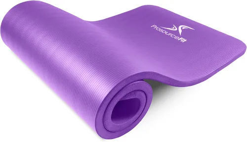 Vista 10 de ProsourceFit Extra Thick Yoga and Pilates Mat 1/2” (13mm) or 1" (25mm), 71-inch Long High Density Exercise Mat with Comfort Foam and Carrying Strap