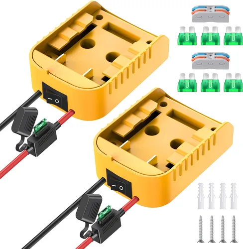 Vista 8 de Adaptador de batería Power Wheels para Dewalt 20V, adaptador de batería Power Wheels, kit de conversión de batería Power Wheels con interruptor