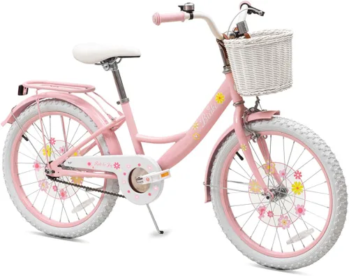 Vista 15 de Bixike Girls Bike with Basket for Toddlers and Kids Aged 3-14 Years Old, 12 14 16 18 Inch with Training Wheels & Doll Seat, 20 Inch with Kickstand &