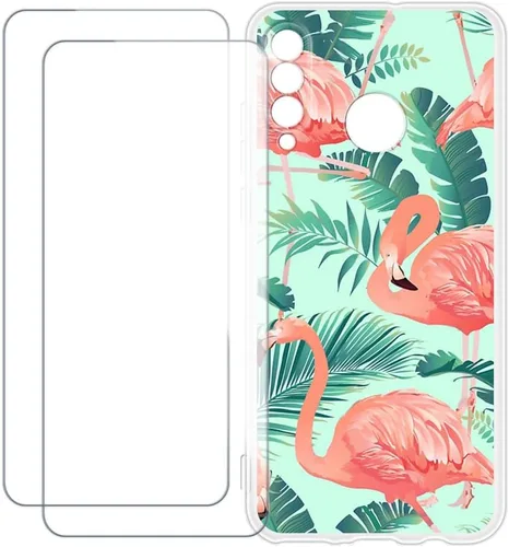 Vista 9 de Compatible with Huawei P30 Lite 2020 Case Colorful Custom Cover with 2 Pack Tempered Glass Screen Protectors - Shockproof Scratch-Resistant