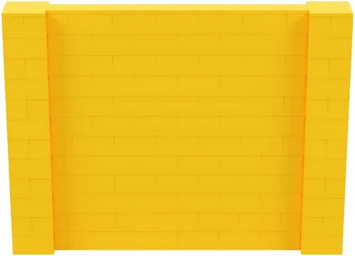 Vista 228 de EverBlock Kit de pared de 5 x 4 pies Bloques de construcción modulares Sistema de pared para edificios, pantallas y estructuras Divisor
