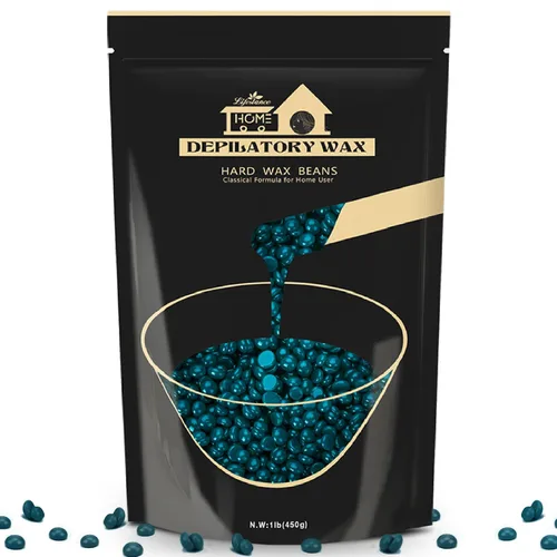Vista 10 de 1 libra de granos de cera dura, kit de cera en perlas de Lifestance para depilación de cera dura para cabello fino y delgado, piel sensible, perlas