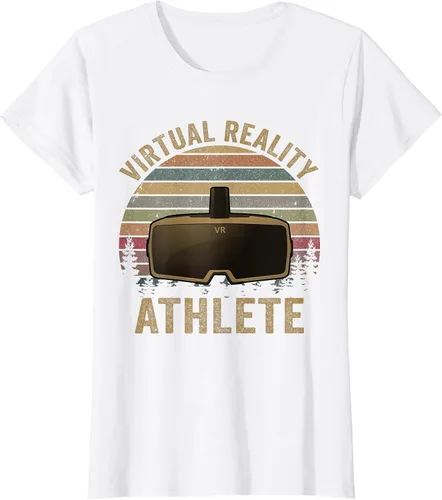 Vista 50 de Virtual Reality Athlete for VR Gamers Camiseta Asphalt Grey