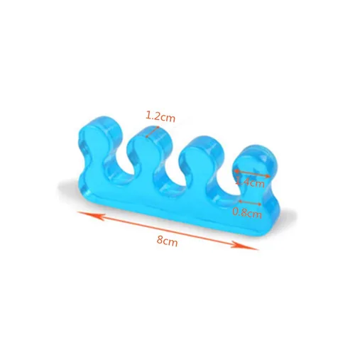 Vista 2 de 4 pares de estiradores de dedos de gel y separador de dedos, separador de dedos de uñas suave separador separador para pedicura manicura arte de uñas