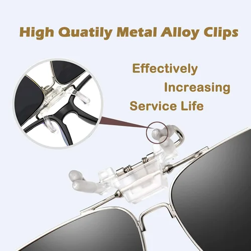 Vista 4 de LUFF Gafas de sol polarizadas con clip para protección UV