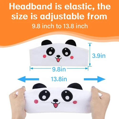 Vista 2 de Auriculares Inalámbricos para Niños, Auriculares Sobre la Oreja para Niños y Pequeños, con Altavoces Delgados y Diadema de Felpa Super Suave (Oso)