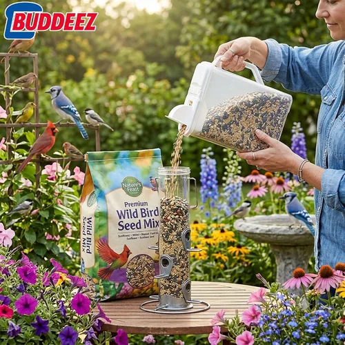 Vista 5 de Buddeez Contenedor de almacenamiento de alimentos a granel de 8 cuartos