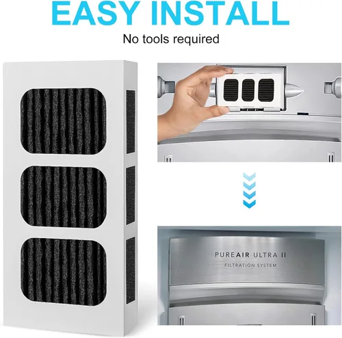 Vista 2 de Paultra2 Filtro de aire para refrigerador, repuesto del filtro de aire para refrigerador compatible con Frigidaire Pureair Ultra 2, Pure Air Ultra