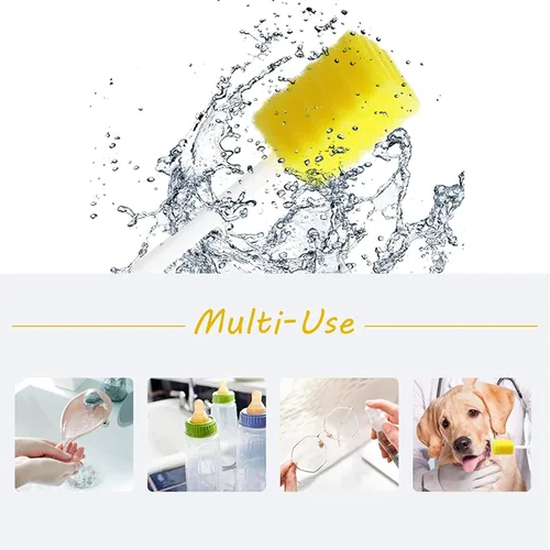 Vista 4 de Paquete de 100 hisopos orales desechables, hisopos dentales estériles sin sabor Hisopos Orales Desechables para Limpieza Boca y Encías - Amarillo