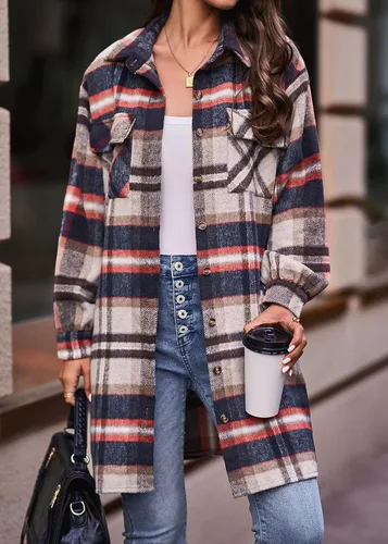 Vista 3 de BTFBM Women's Corduroy Shacket Jacket Shirts Lapel Long Sleeve Oversized 2023 Fall Winter Button Down Shirt Dress Pocket
