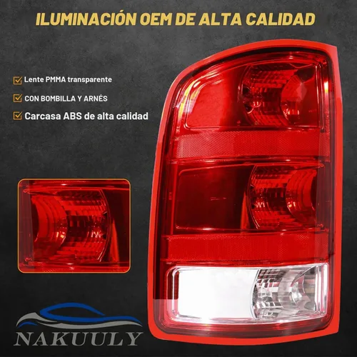 Vista 6 de Luces traseras compatibles con GMC Sierra 1500 2500 3500 HD 2007