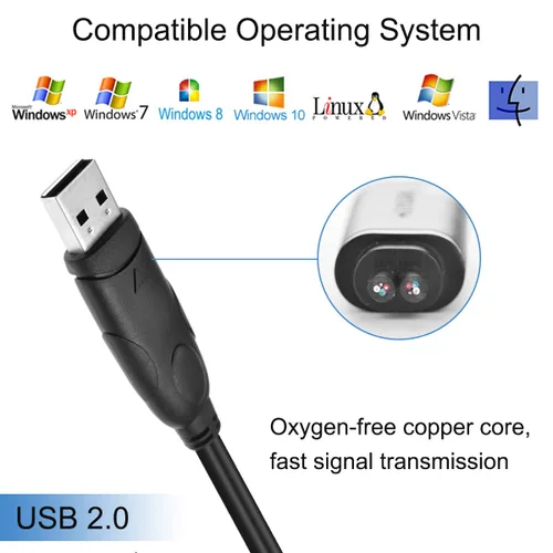 Vista 5 de Adaptador PS/2 a USB, cable adaptador de teclado y ratón, PS/2 hembra a USB A macho con chip, 2 cables convertidores 2 en 1 PS-2 a USB 2.0