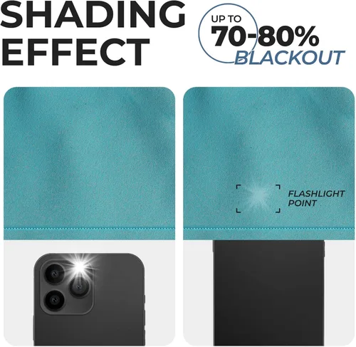 Vista 5 de BLUENILEMILLS Paneles de cortinas opacas para oscurecer la habitación con bolsillo para barra/pestañas traseras, cortinas perfectas para ventanas