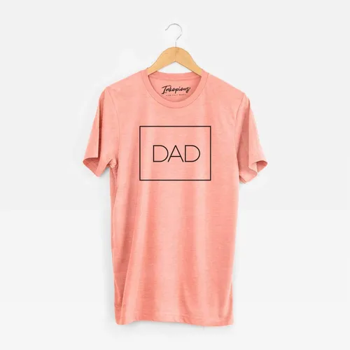 Vista 2 de Inkopious Camiseta para papá - Regalo para el día del padre por primera vez - Unisex con cuello redondo pequeño, color gris