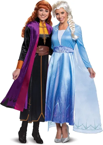 Vista 6 de Disney Frozen 2 Deluxe - Disfraz de Anna para mujer Multi