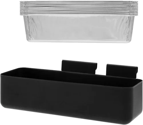 Vista 10 de Bandeja de grasa para parrilla con clip para Char-Broil y Kenmore Bandeja de grasa para parrilla al aire libre, recolector de grasa para parrillas