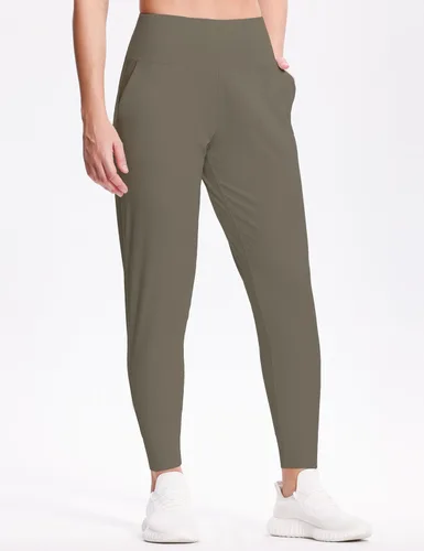 Vista 5 de Dragon Fit - Pantalones deportivos para mujer, con bolsillos, cónicos, de tiro alto, para yoga, entrenar, descansar