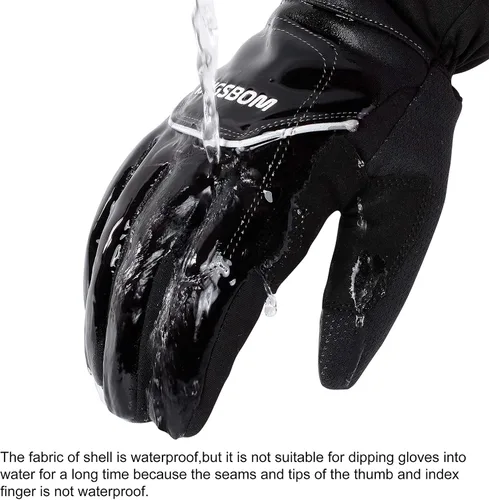 Vista 3 de KINGSBOM -Guantes térmicos impermeables y resistentes al viento de 40 - Guantes térmicos Thinsulate 3M Thinsulate para pantalla táctil de invierno