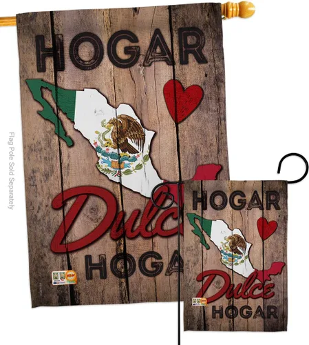 Vista 9 de Country Mexico Hogar Dulce Garden House - Juego de banderas de nacionalidad regional, nacionalidad internacional, mundo particular, área pequeña