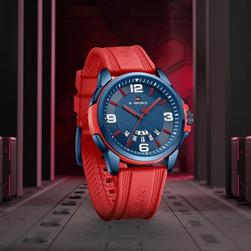Vista 2 de NAVIFORCE Reloj impermeable para hombres, mujeres, niños y niñas, analógico, militar, deportivo, unisex, correa de silicona