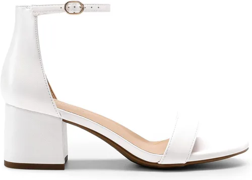 Vista 2 de DREAM PAIRS Sandalias pump de tacón bajo y grueso para mujer