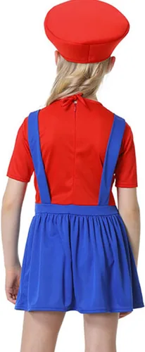Vista 5 de ZHJIGD Disfraz de Super Brothers para cosplay, disfraz de Halloween, carnaval, unisex, para hombres, mujeres, adultos, niños, adolescentes