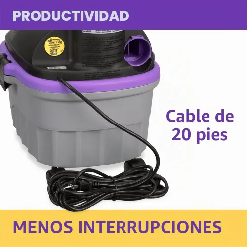 Vista 9 de ProTeam Aspiradoras para húmedo y seco, ProGuard 4 portátil, aspiradora para húmedo y seco de 4 galones con kit de herramientas