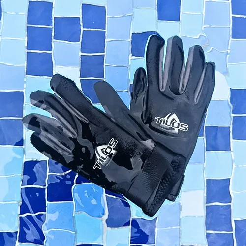 Vista 3 de Tilos Guantes de buceo tropical de 0.059 pulgadas con piel Amara para esnórquel, kayak, esquí acuático, vela, buceo, rafting