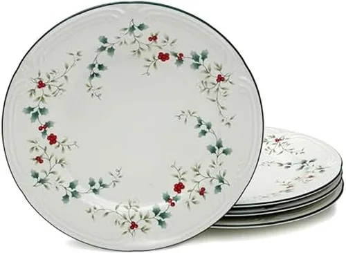 Vista 15 de Pfaltzgraff 5072007 Winterberry Holiday - Vajilla de 16 piezas, servicio para 4, color blanco