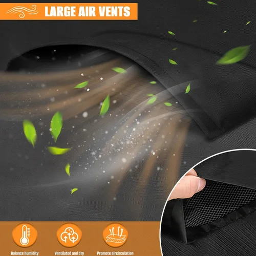 Vista 5 de Kovshuiwe Juego de 4 fundas impermeables para patio, sillas de jardín, mesa de café, funda para conjunto de muebles de patio para sofá exterior