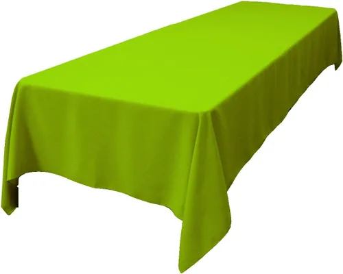 Vista 91 de LA Linen Mantel rectangular lavable de popelín de poliéster, resistente a las manchas y a las arrugas, cubierta de mesa 60x84, mantel de tela