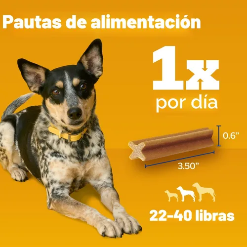 Vista 8 de Bocados Pedigree Dentastix para perros pequeños/medianos.