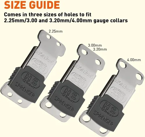 Vista 3 de Herm Sprenger Hebilla de cierre rápido ClicLock de acero inoxidable para collar de entrenamiento de dientes para perros y liberación rápida