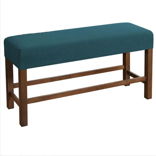 Vista 12 de Fundas rectangulares elásticas para banco y sillas de comedor, tela jacquard suave, extraíble y lavable, protector de asiento antipolvo para sala