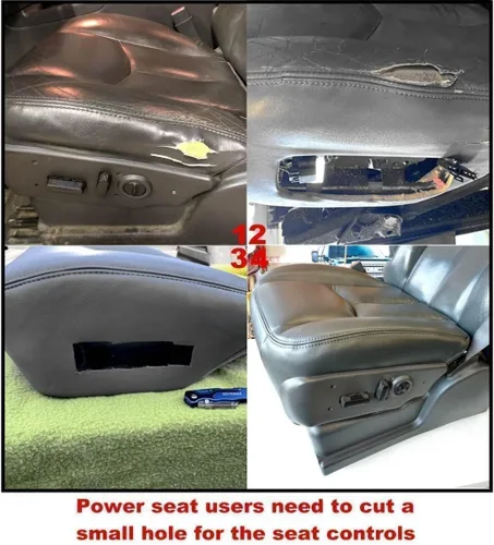 Vista 6 de GXARTS Funda de cuero de repuesto para Chevy Silverado Avalanche Tahoe Suburban GMC Sierra Yukon 2003 2004 2005 2006