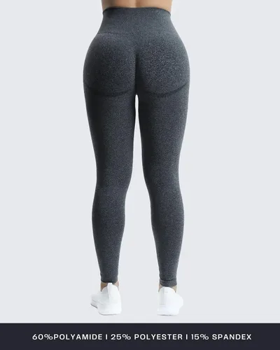 Vista 3 de Aoxjox - Leggings de entrenamiento sin costuras para mujer, con contorno de sonrisa, cintura alta, pantalones de yoga atléticos, mallas de 26