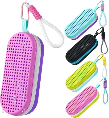 Vista 11 de Mgsarbny - Funda protectora de silicona para gafas de natación, con orificio de drenaje para gafas