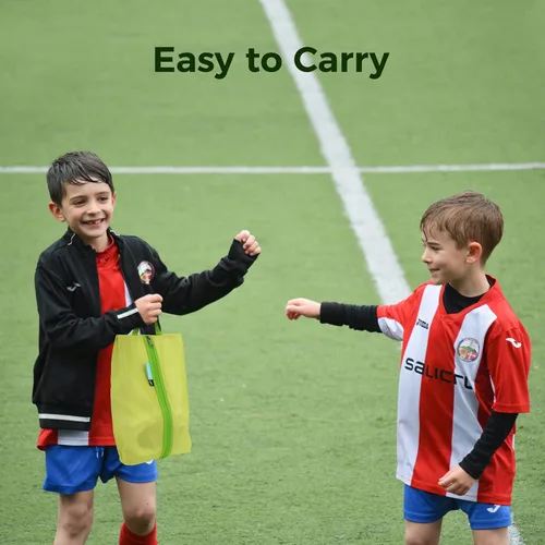 Vista 5 de pack all Bolsa de zapatos para niños para viajes, bolsa de zapatos resistente al agua para gimnasio, bolsa de tacos de fútbol resistente al olor