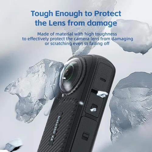 Vista 8 de Insta 360 X4 - Funda de aluminio con marco de aluminio, protector de pantalla para Insta360 X4 X 4, carcasa de metal antiarañazos, cubierta