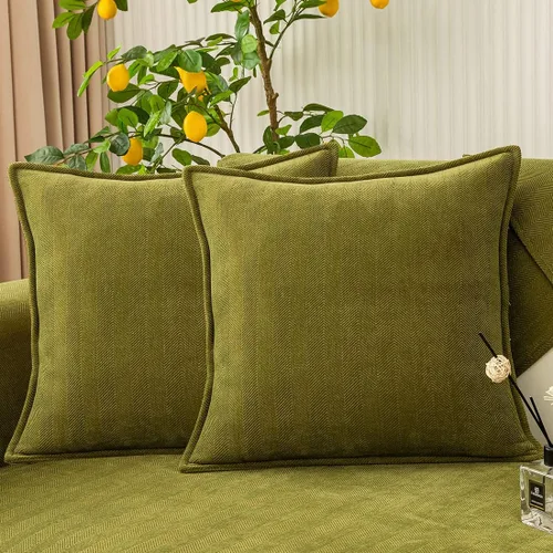 Vista 17 de vctops Funda de sofá con diseño de rayas cheurón estilo granja, protector de muebles de color sólido, funda de sofá suave antideslizante para Verde